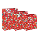 Gingerbread & Sweets Christmas Gift Bag - Various Sizes