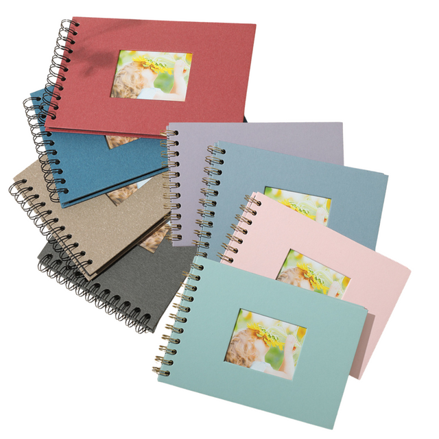 Woodside Home Living Spiral Bound Photo Album - 21.5cm x 15cm - Various Colours