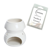 Woodside Home Living - Wax Melt Burner Crusader Exclusive - White