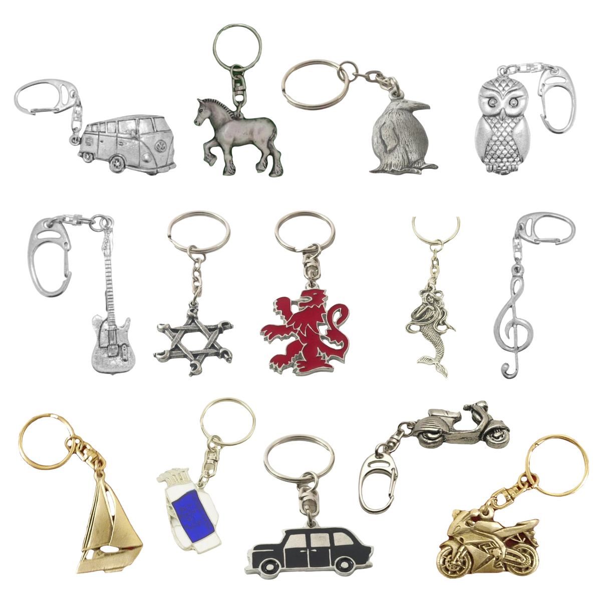 English Pewter Keyring - Various Designs