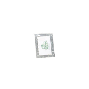 Woodside Home Living Rectangular Edged Silver Photo Frame 4" x 6"