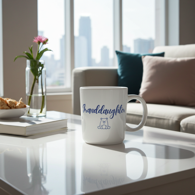 Personalised Ceramic Mug (Teddy Bear) - Various Colours