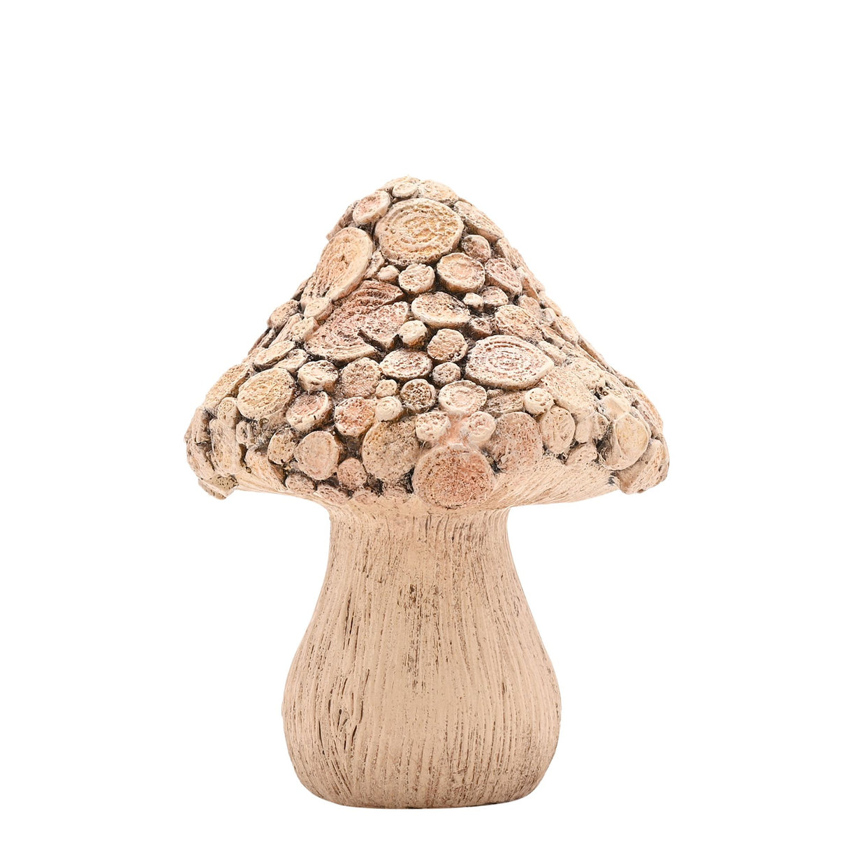 Country Living Wood Effect Mushroom Ornament - Various Sizes