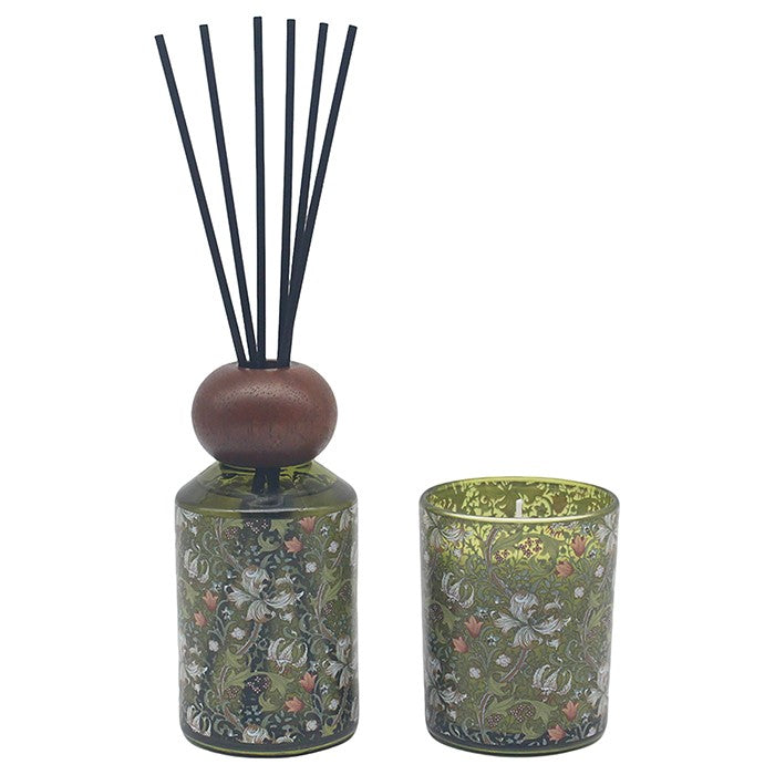 William Morris Candle & Reed Diffuser Gift Sets - Golden Lily