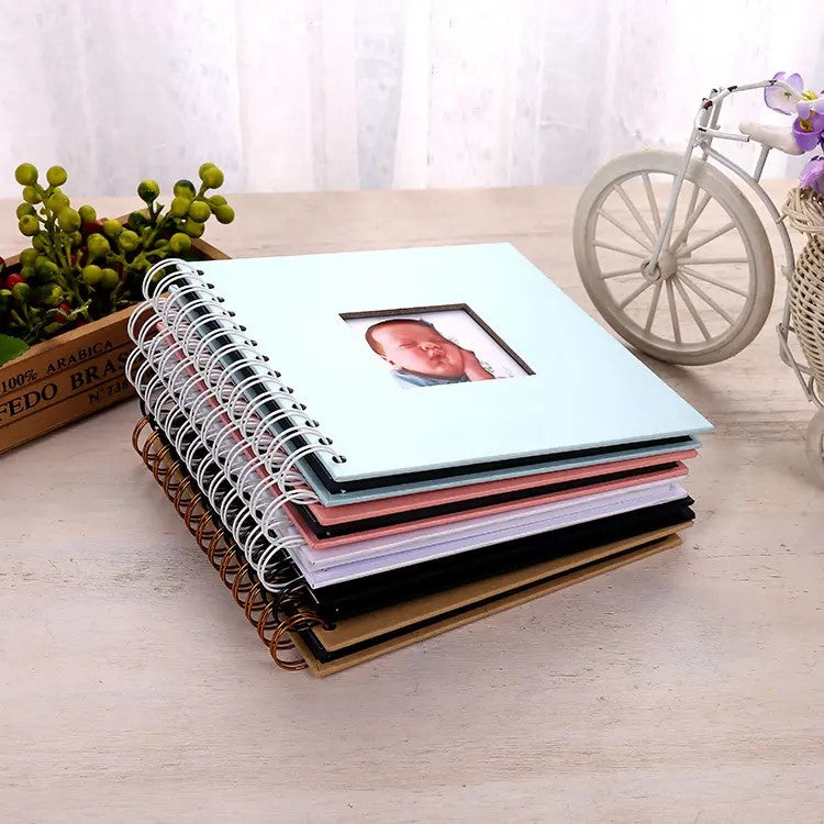 Woodside Home Living Spiral Bound Photo Album 17cm x 17cm - Various Colours