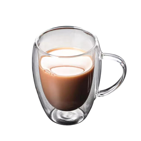 Woodside Home Living Heat Resistant Borosilicate Double Wall Glass Cup