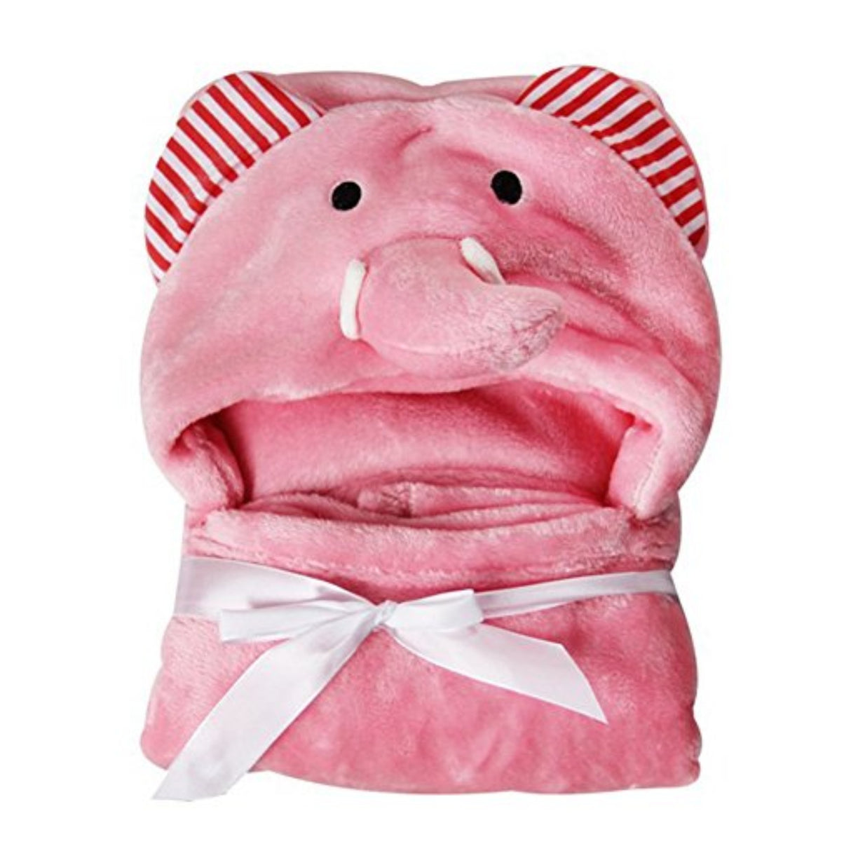 Woodside Home Living Elephant Hooded Baby Blanket - Blue or Pink 