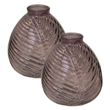 Satchville Glass Leaf Bottle Vases - Various Colours