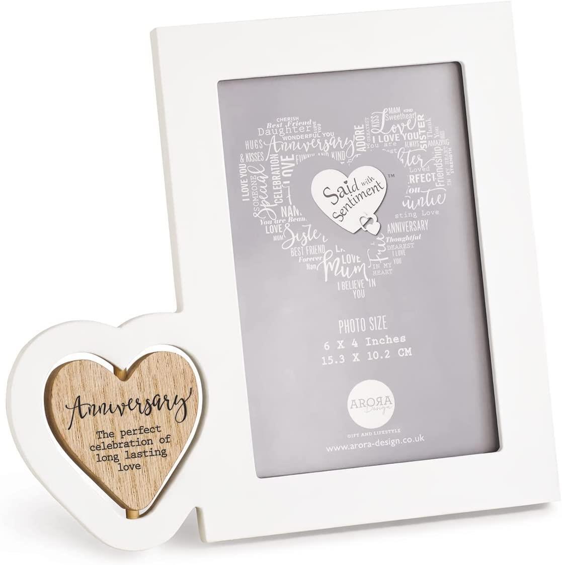 Said with Sentiment Photo Frame 4x6" - Anniversary