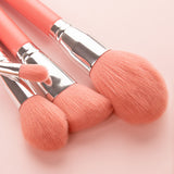 Make up Brushes in Roll Holder Ideal for Travel - In Blue or Pink