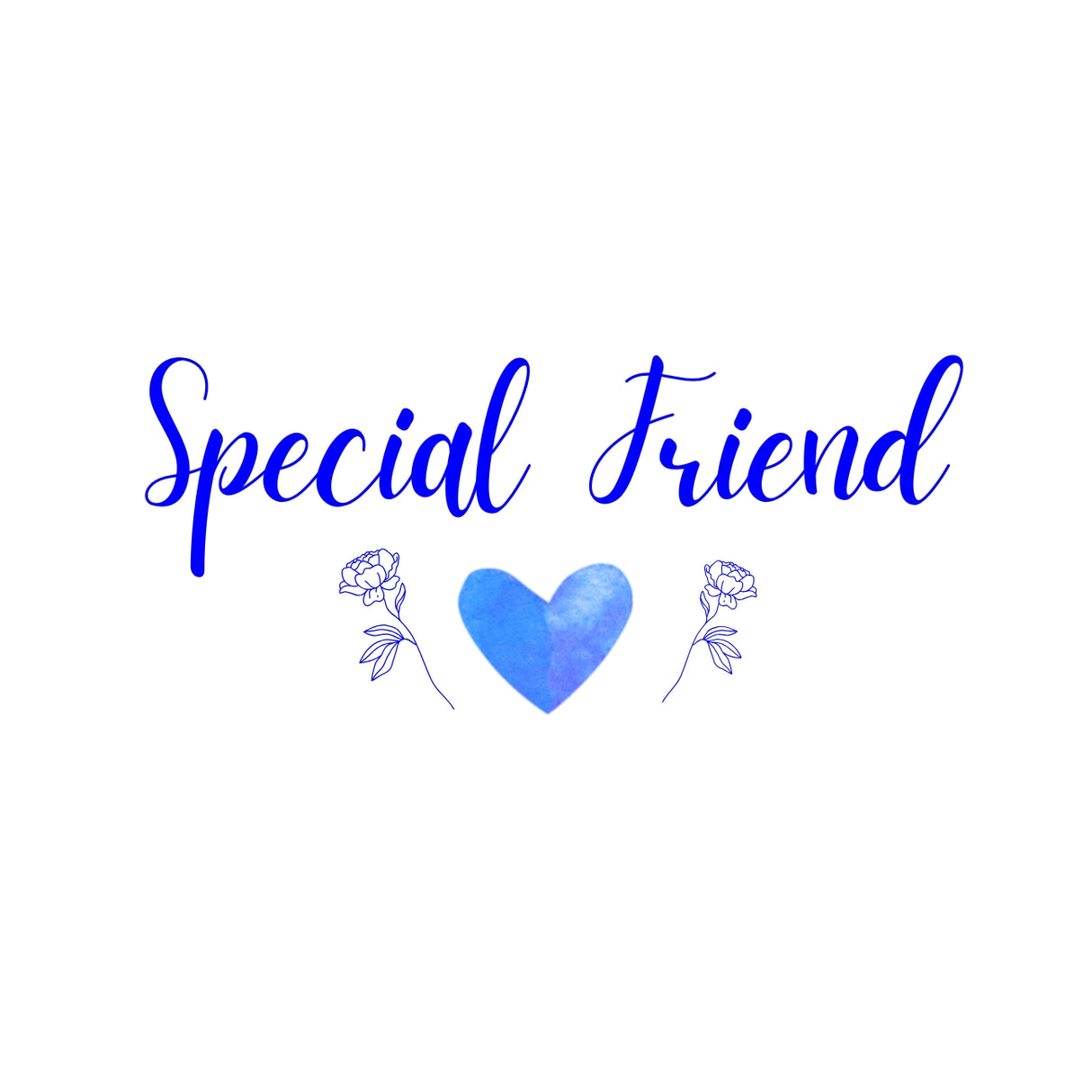 Heart & Flowers Design Mugs - Blue