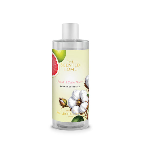Ashleigh & Burwood New Scented Home Diffuser Fragrance Refill 300ml - Pomelo & Cotton Flower