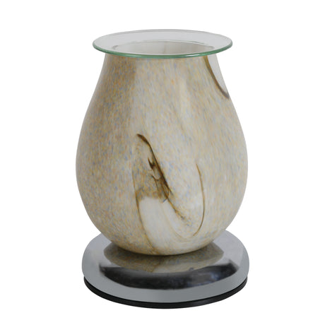 Aroma Electric Wax Melt Burner Touch Oval Swirl Design - Various Colours