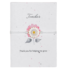 Letterbox Love Bracelet & Seed Card - Teacher