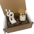 Love White & Gold Wedding Anniversary Gift Box Treat Box	