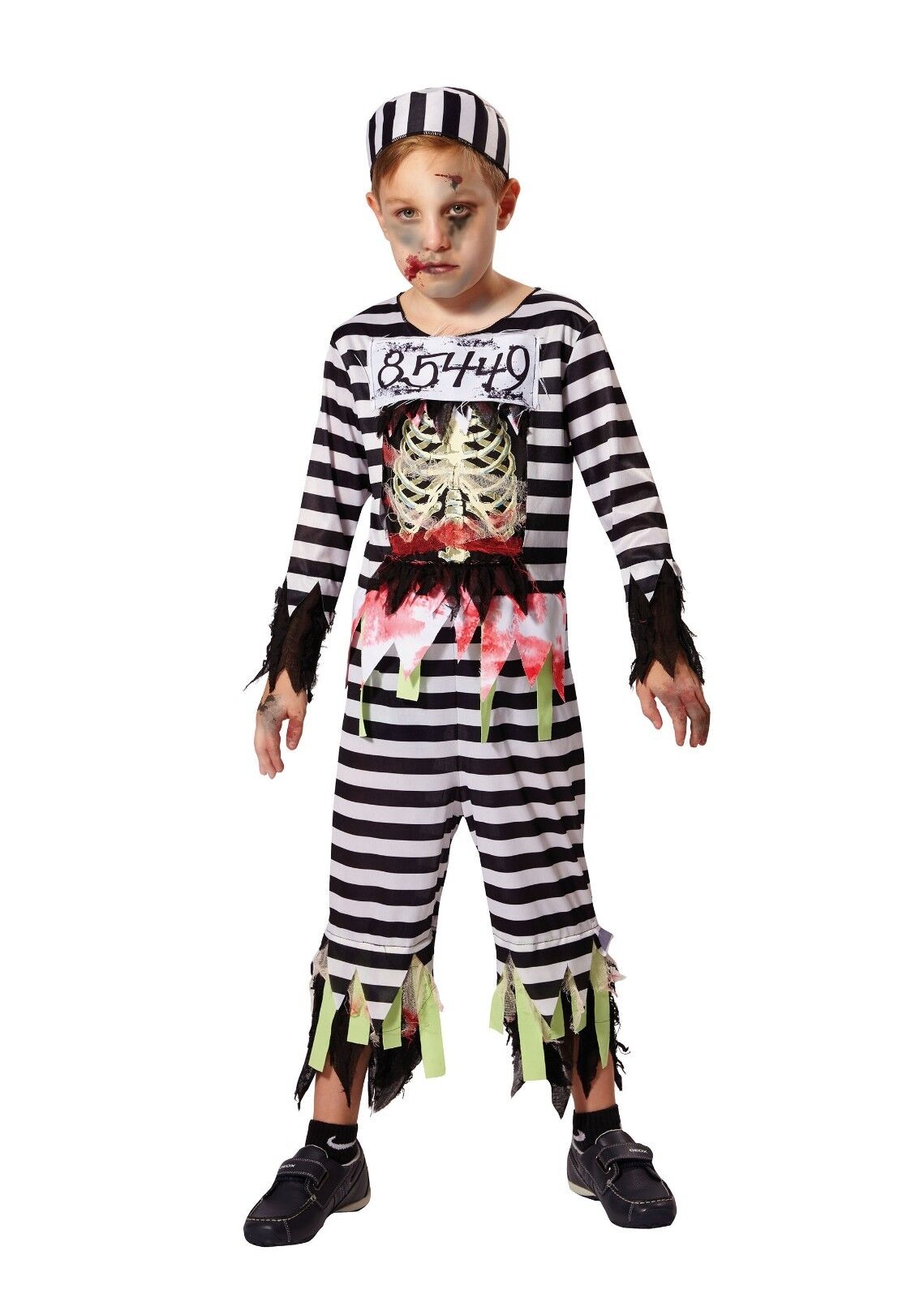Skeleton Prisoner Boys Costume Skeleton Prisoner Boys Costume