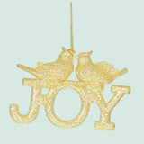 Christmas JOY Tree Hanging Decoration pack of 2 in Red or Gold