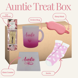 Auntie Pink Infinity Heart - Mug & Coaster Set With Cosy Socks Treat Box