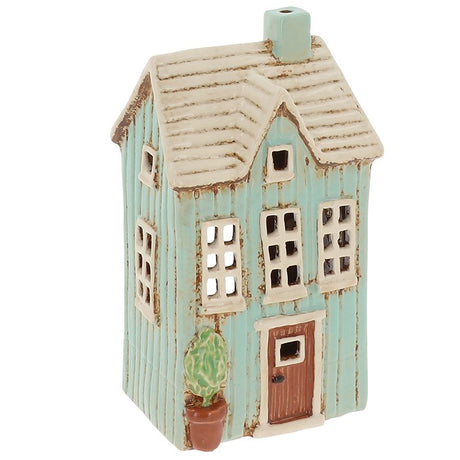 Village Pottery Panel House Tea Light Holder