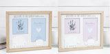 Petit Cheri Hand Print & Photo Frame 4" x 6" -  New Baby Boy or Baby Girl Gift