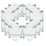 Woodside Home Living Clear Glass Tea Light Candle Holders - Various Sets
