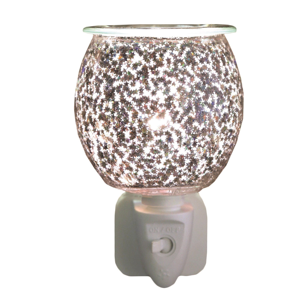 Aroma Wax Melt Burner Plug In - Glitter Glass