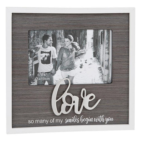 Stylish Script Photo Frame 6x4" - Love