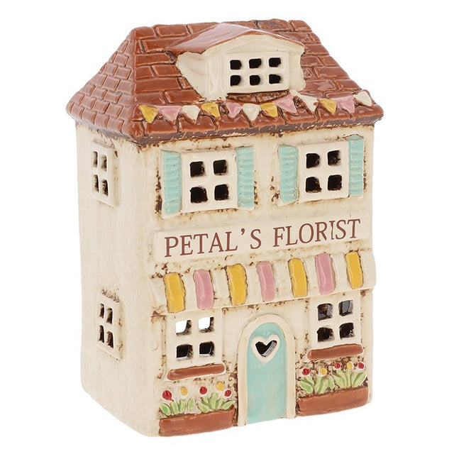  Village Pottery Petal's Florist Shop Tea Light Holder