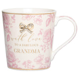 Fine China Mug with Bow embellishment - grandma