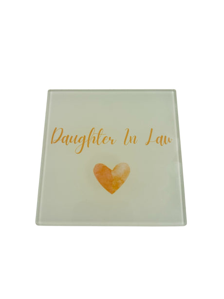Woodside Home Living - Female Relationship Square Glass Coasters