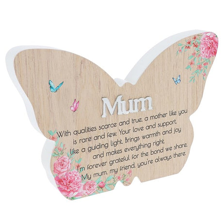 Cottage Garden Butterfly Plaque Large - Mum