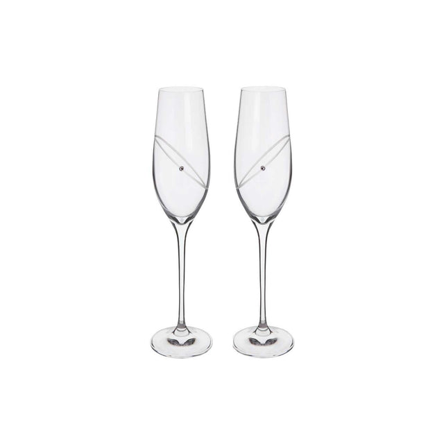 Dartington Celebrate Champagne Flute Pair - Clear
