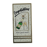 Luxury Milk Chocolate Greetings Bar - Congratulations