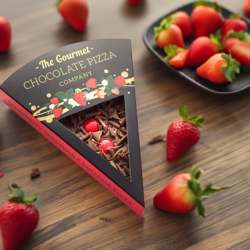 Chocolate Pizza Slice - Strawberry Sensation Gourmet