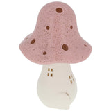 Mushroom Glow Lamp - LED Light-Up House Pink 