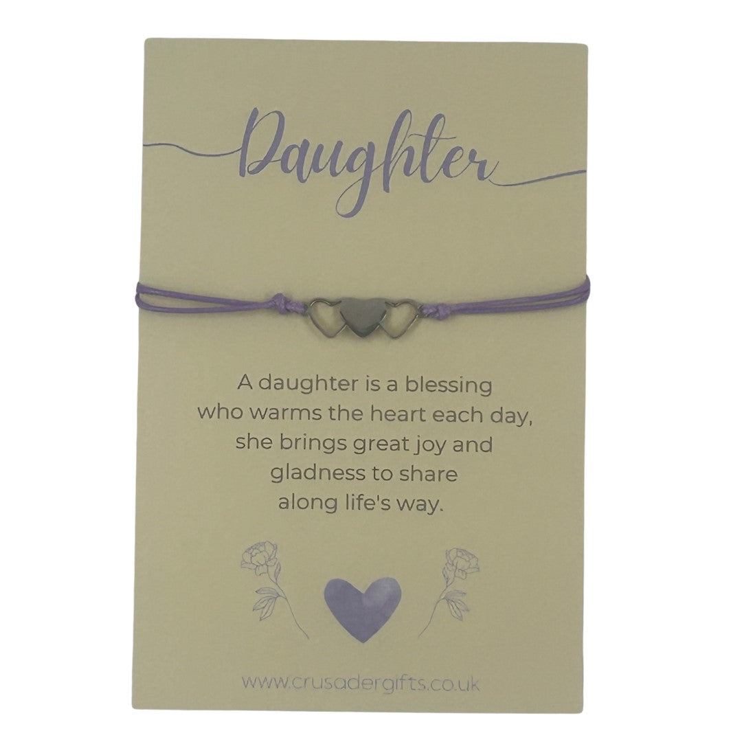 Woodside Home Living Keepsake Letterbox Bracelet - Daughter Yellow