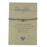 Woodside Home Living Keepsake Letterbox Bracelet - Daughter Yellow
