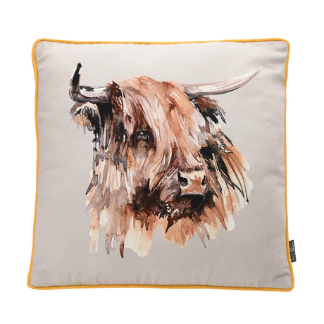 Meg Hawkins Scatter Cushion - Highland Cow