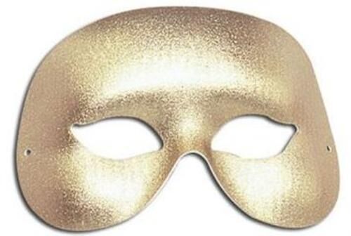 Cocktail Eye Fancy Dress Mask (Gold)