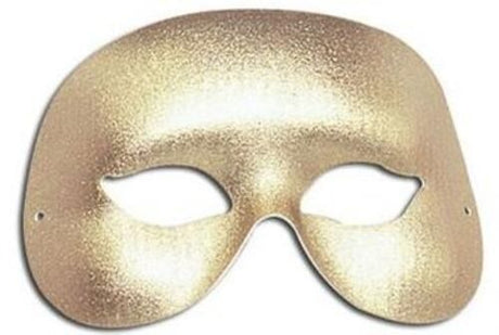 Cocktail Eye Fancy Dress Mask (Gold)