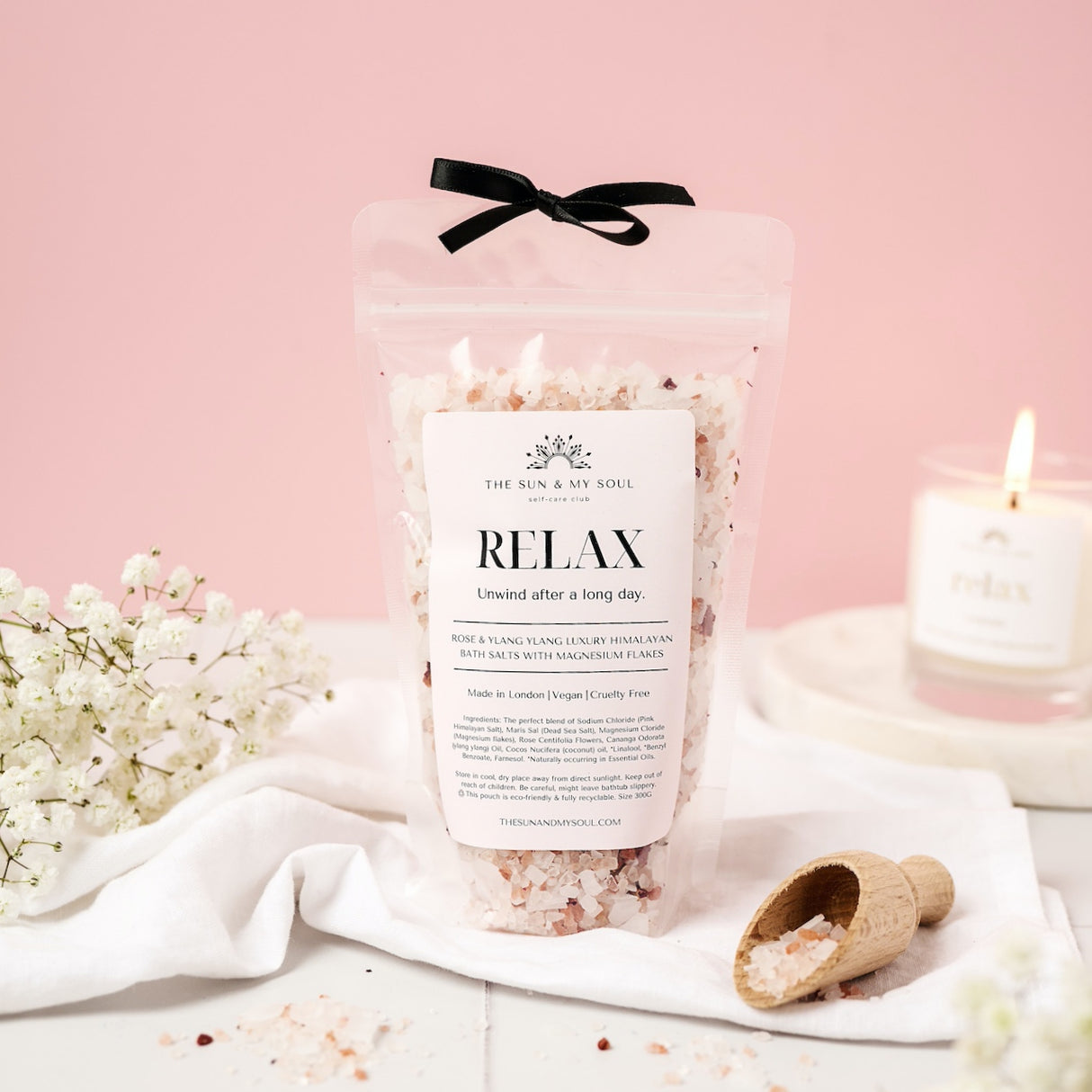 Auntie Pink Infinity Heart - Bath Salts & Keepsake Treat Box