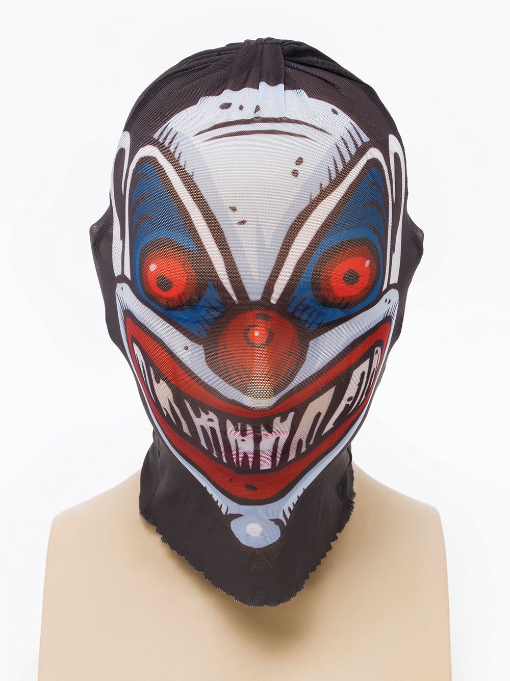 Net Skin Tight Mask Clown Style Fancy Dress