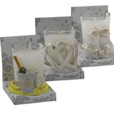 Wedding Candle Favours Pack of 12 - Various Designs