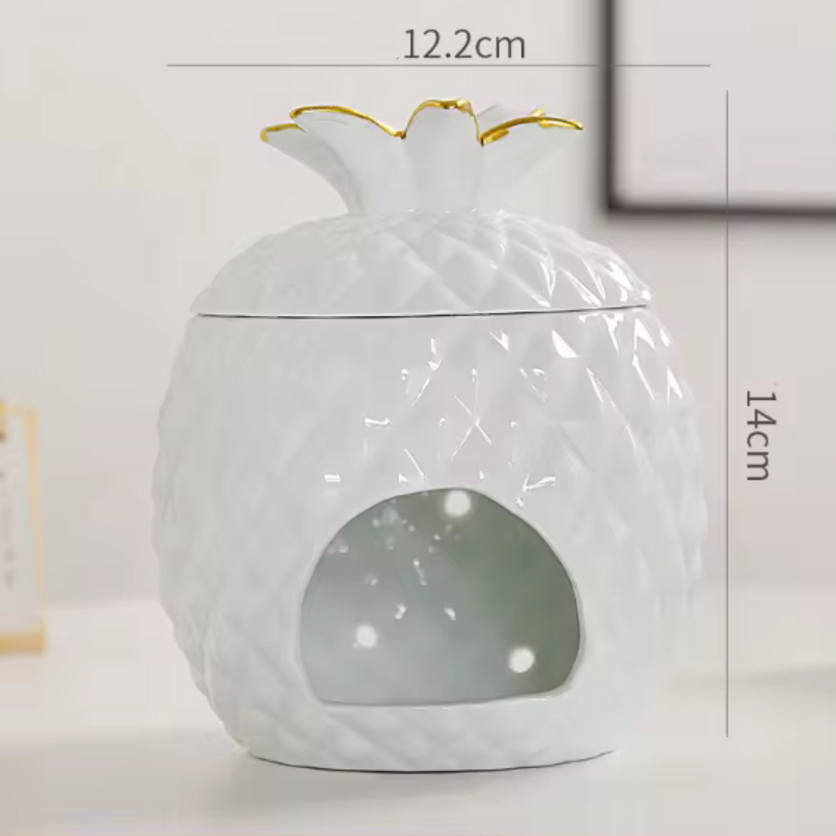 Woodside Home Living Pineapple Shaped Wax Melt Burner