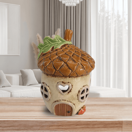 Village Pottery Acorn House Tea Light Holder