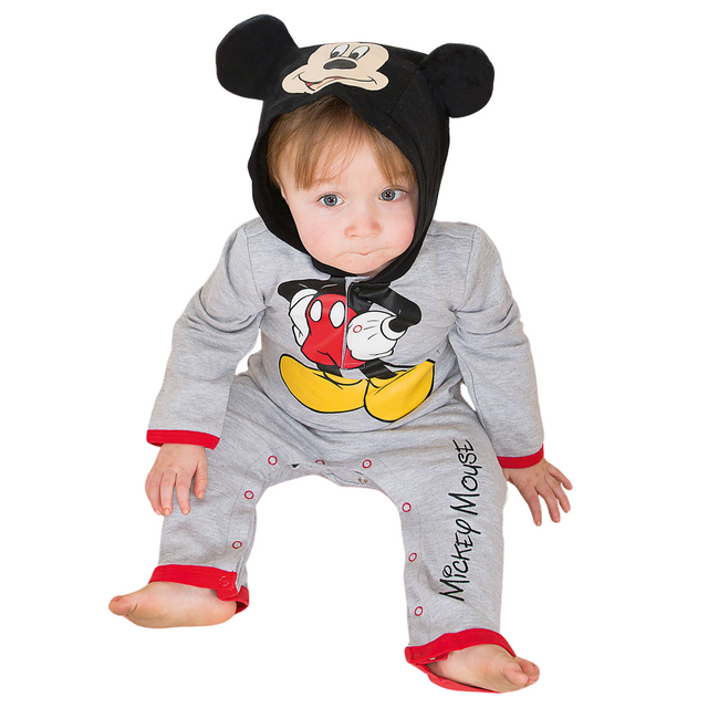 Disney Baby Mickey Mouse Jersey Romper Suit - Various Sizes Birth to 12 Months