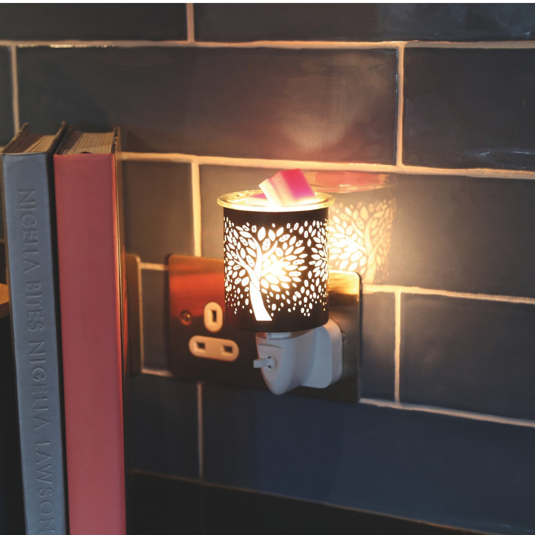 Aroma Electric Wax Melt Burner Plug In Tree of Life Design - Various Colours