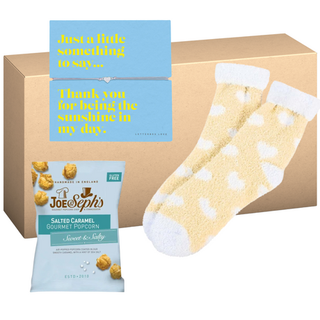 Sunshine Day Bracelet & Popcorn Set Letterbox Treat Box 