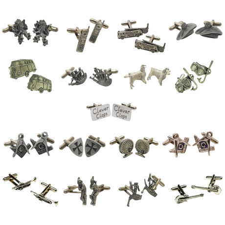 English Pewter Cufflinks - Various Designs