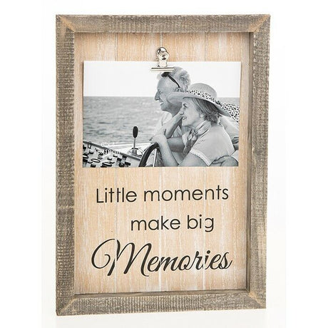 Sentiment Clip Photo Frame 6x4" - Memories